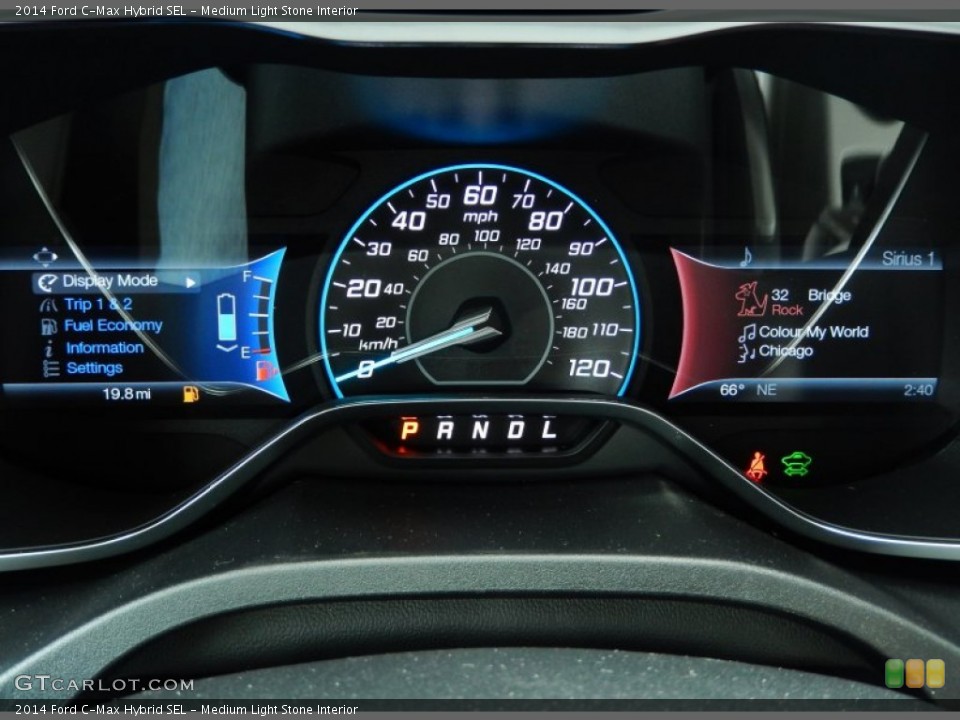 Medium Light Stone Interior Gauges for the 2014 Ford C-Max Hybrid SEL #90974599