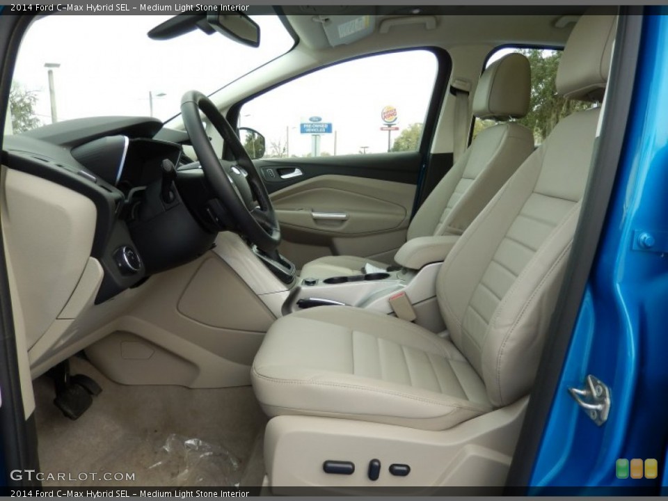 Medium Light Stone Interior Photo for the 2014 Ford C-Max Hybrid SEL #90974629