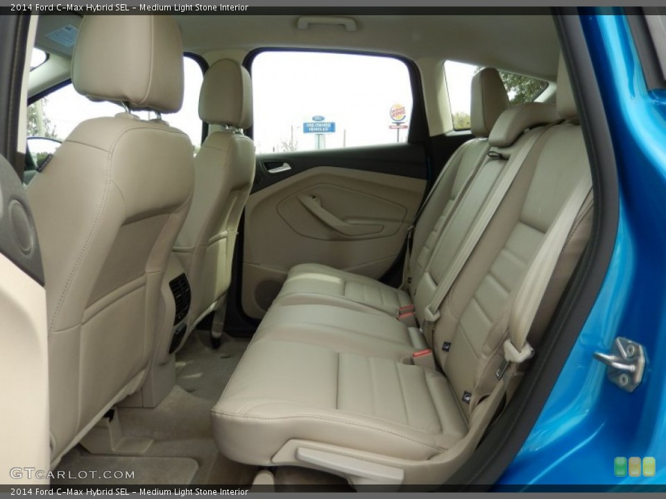 Medium Light Stone Interior Rear Seat for the 2014 Ford C-Max Hybrid SEL #90974632