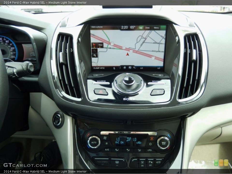 Medium Light Stone Interior Navigation for the 2014 Ford C-Max Hybrid SEL #90974644