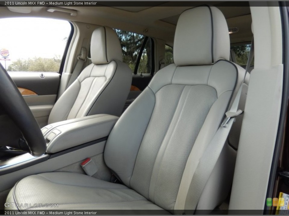Medium Light Stone Interior Front Seat for the 2011 Lincoln MKX FWD #90974908