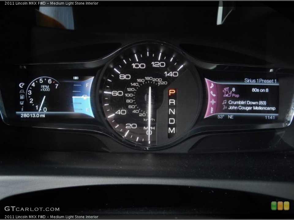 Medium Light Stone Interior Gauges for the 2011 Lincoln MKX FWD #90974935