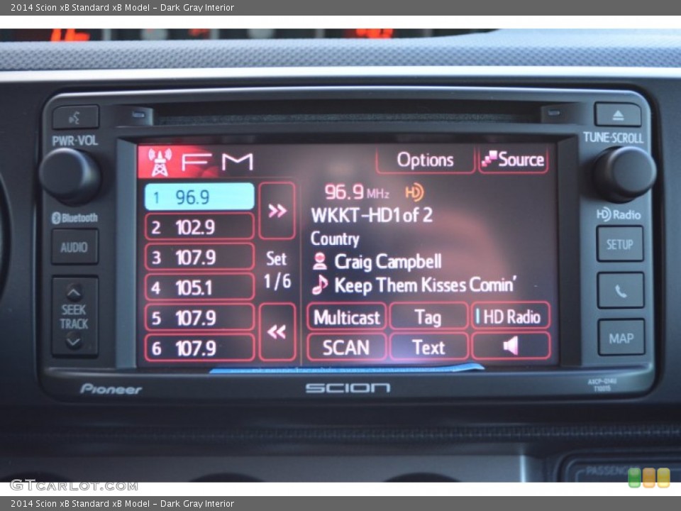 Dark Gray Interior Controls for the 2014 Scion xB  #90976561