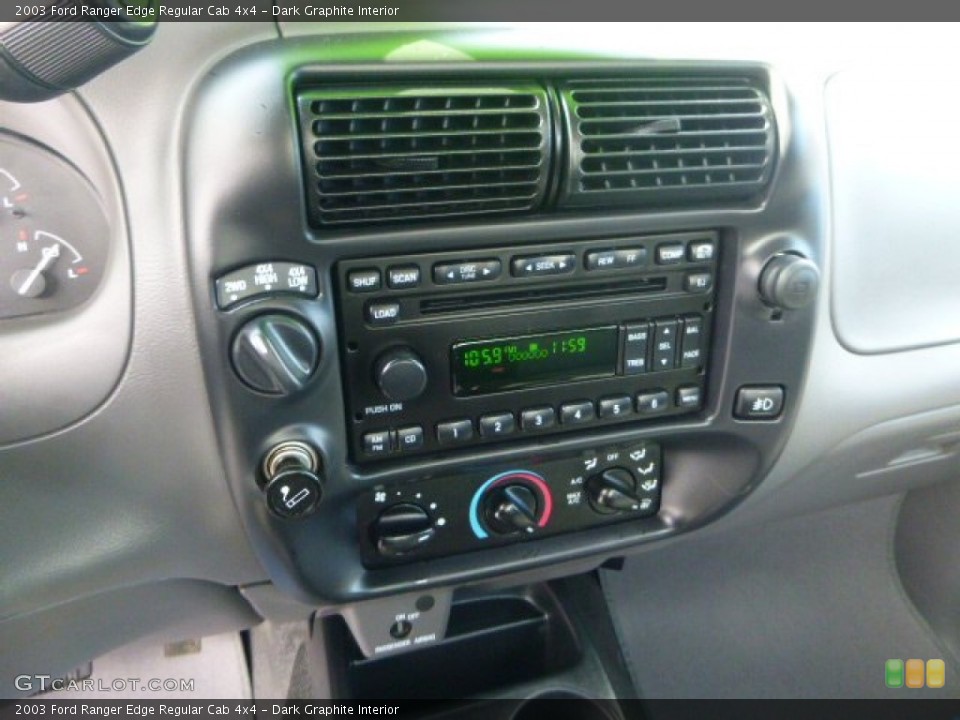 Dark Graphite Interior Controls for the 2003 Ford Ranger Edge Regular Cab 4x4 #90978763