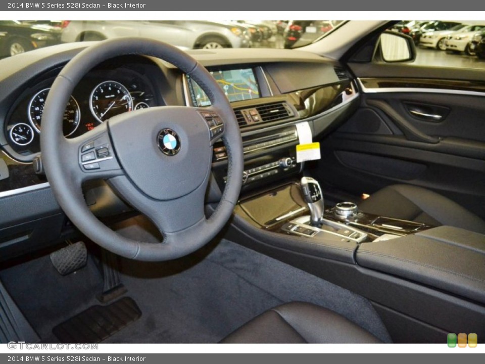 Black Interior Photo for the 2014 BMW 5 Series 528i Sedan #90986295