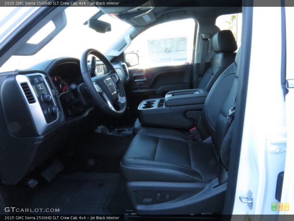 Jet Black Interior Front Seat for the 2015 GMC Sierra 2500HD SLT Crew Cab 4x4 #90987300