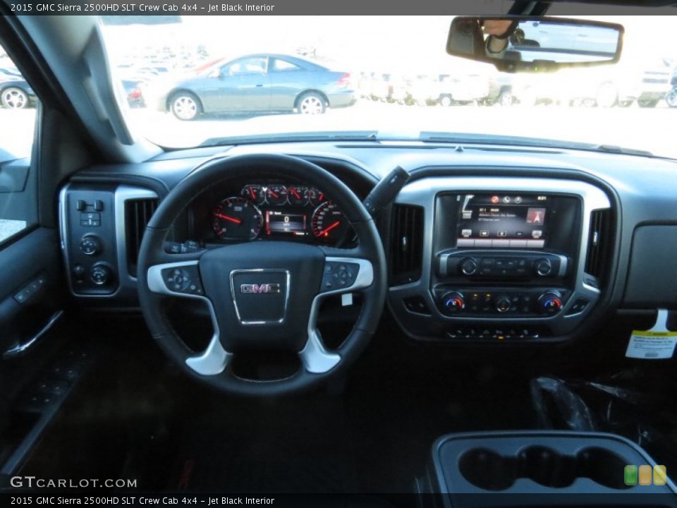 Jet Black Interior Dashboard for the 2015 GMC Sierra 2500HD SLT Crew Cab 4x4 #90987306