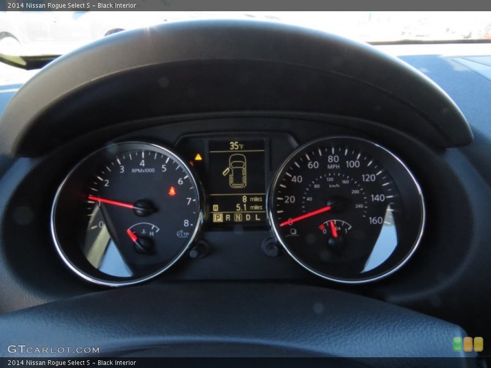 Black Interior Gauges for the 2014 Nissan Rogue Select S #90988032