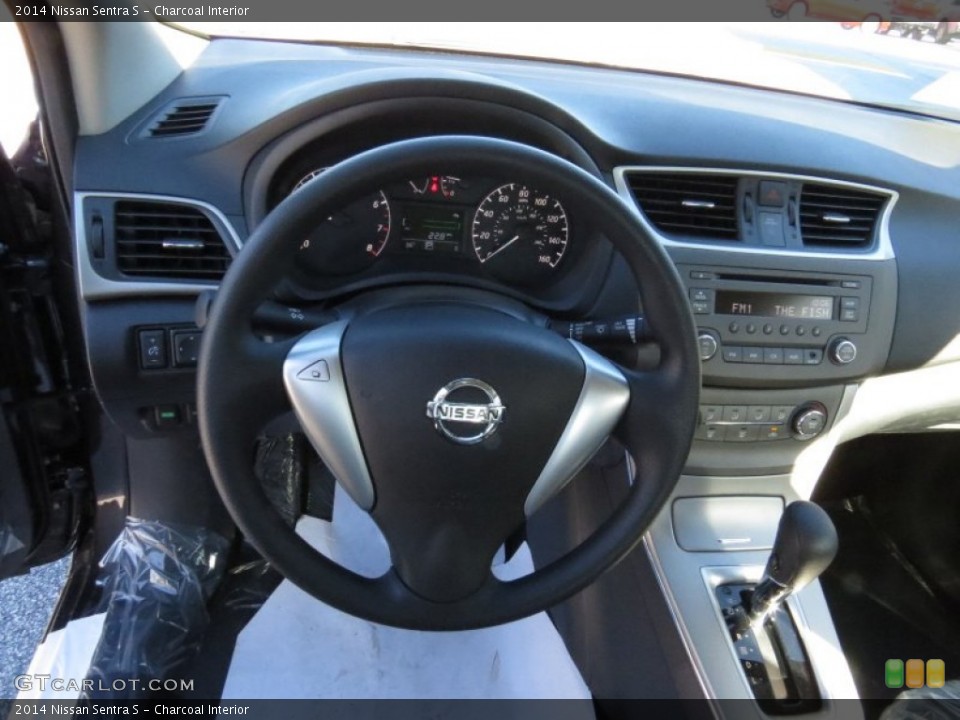 Charcoal Interior Dashboard for the 2014 Nissan Sentra S #90988275