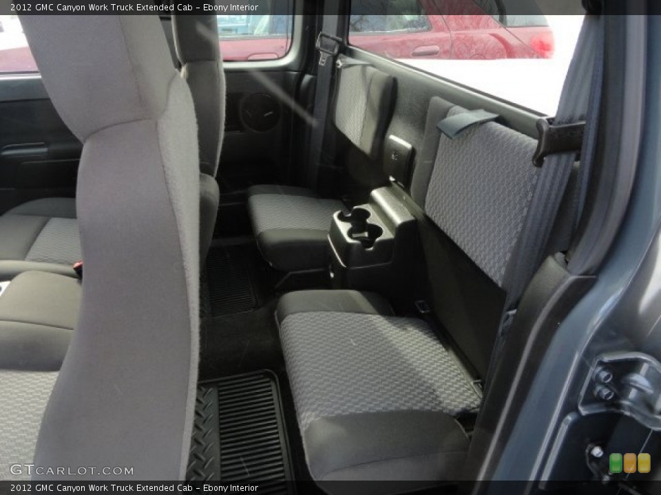 Ebony Interior Rear Seat for the 2012 GMC Canyon Work Truck Extended Cab #90994488