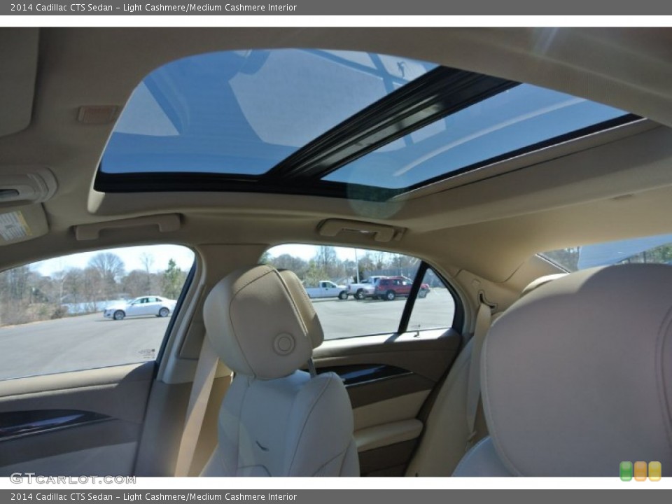 Light Cashmere/Medium Cashmere Interior Sunroof for the 2014 Cadillac CTS Sedan #90995931