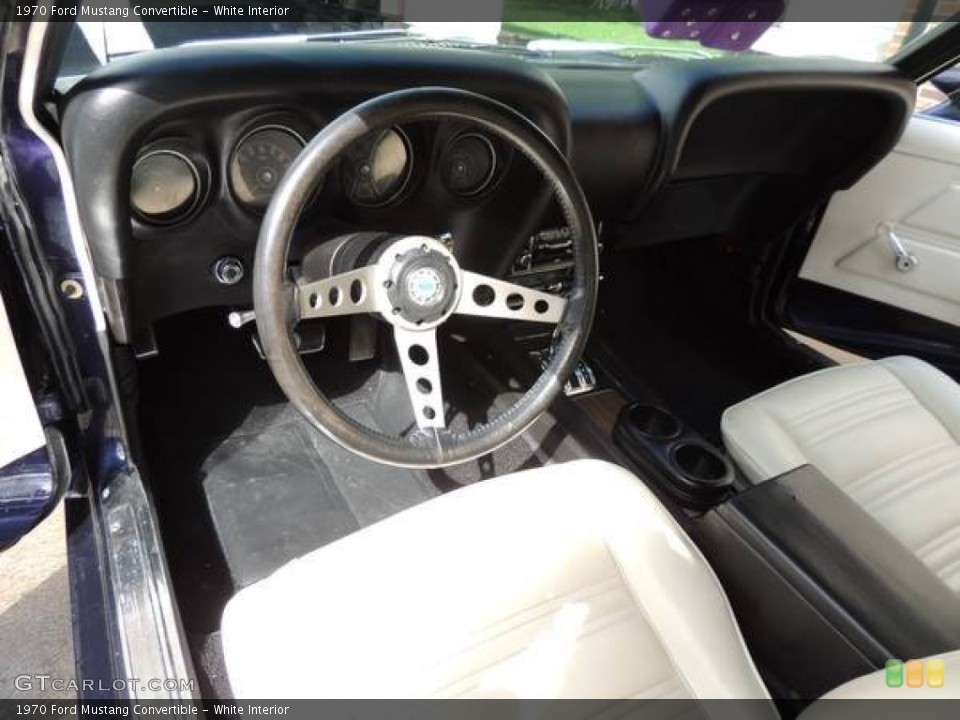White 1970 Ford Mustang Interiors