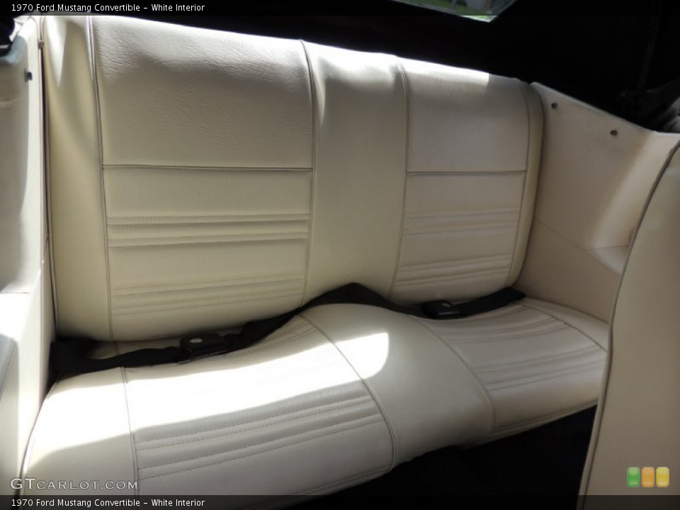 White Interior Rear Seat for the 1970 Ford Mustang Convertible #91006802