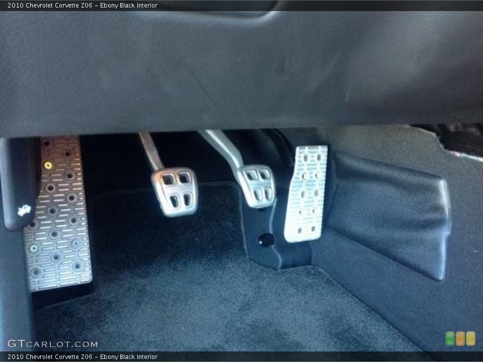 Ebony Black Interior Controls for the 2010 Chevrolet Corvette Z06 #91007297