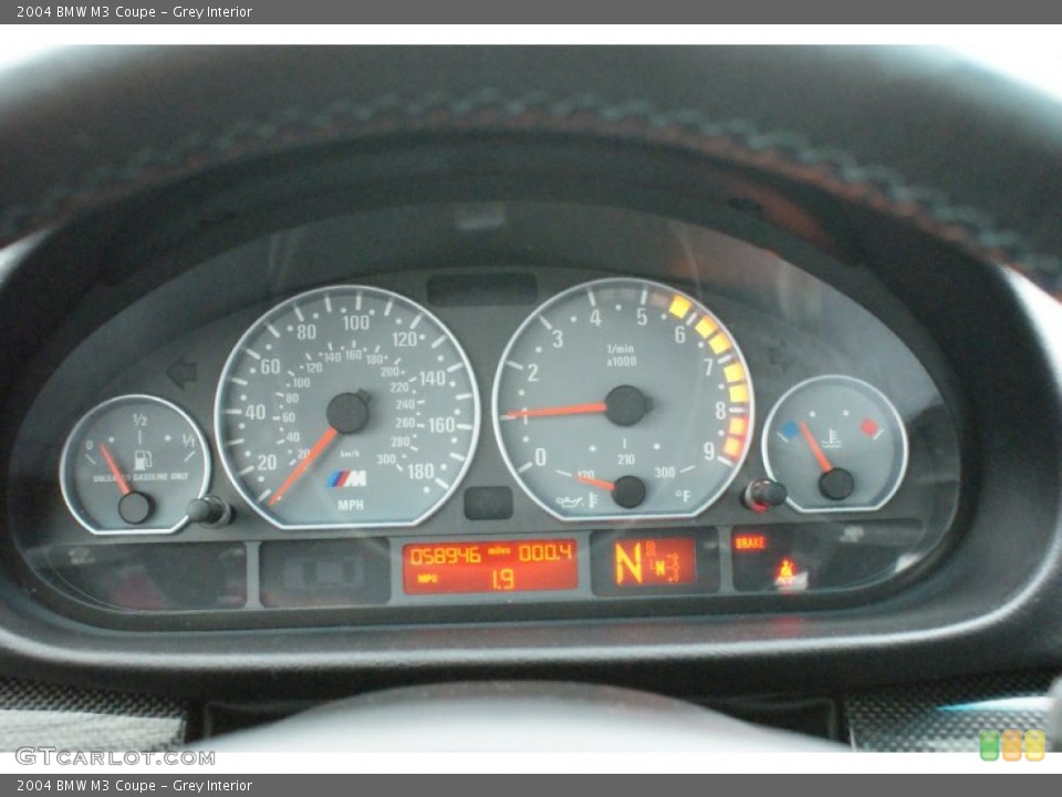 Grey Interior Gauges for the 2004 BMW M3 Coupe #91010726
