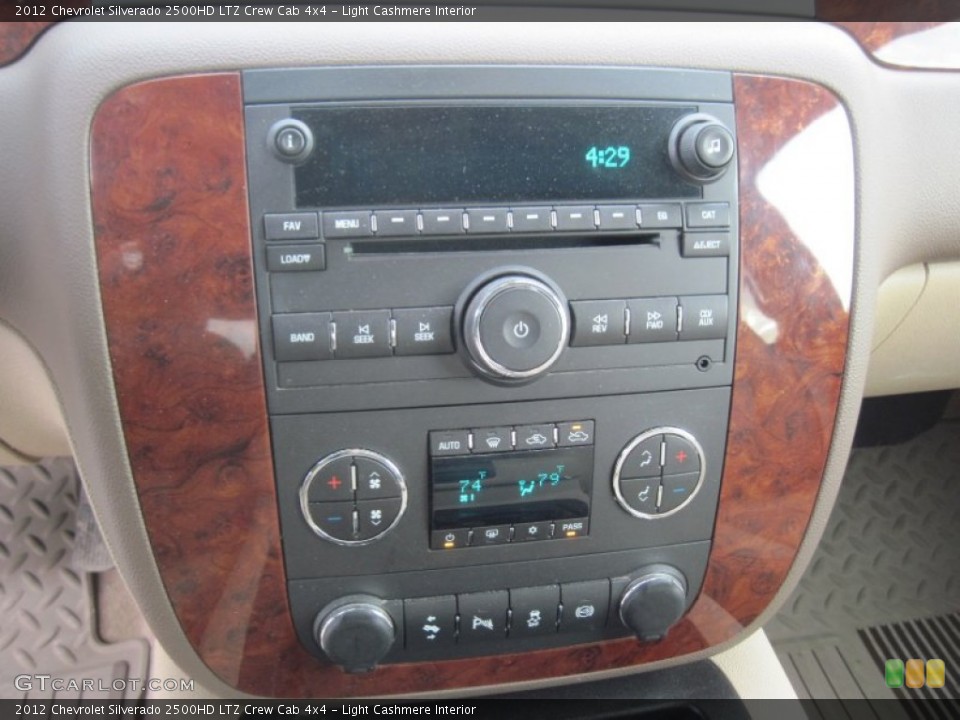 Light Cashmere Interior Controls for the 2012 Chevrolet Silverado 2500HD LTZ Crew Cab 4x4 #91012655