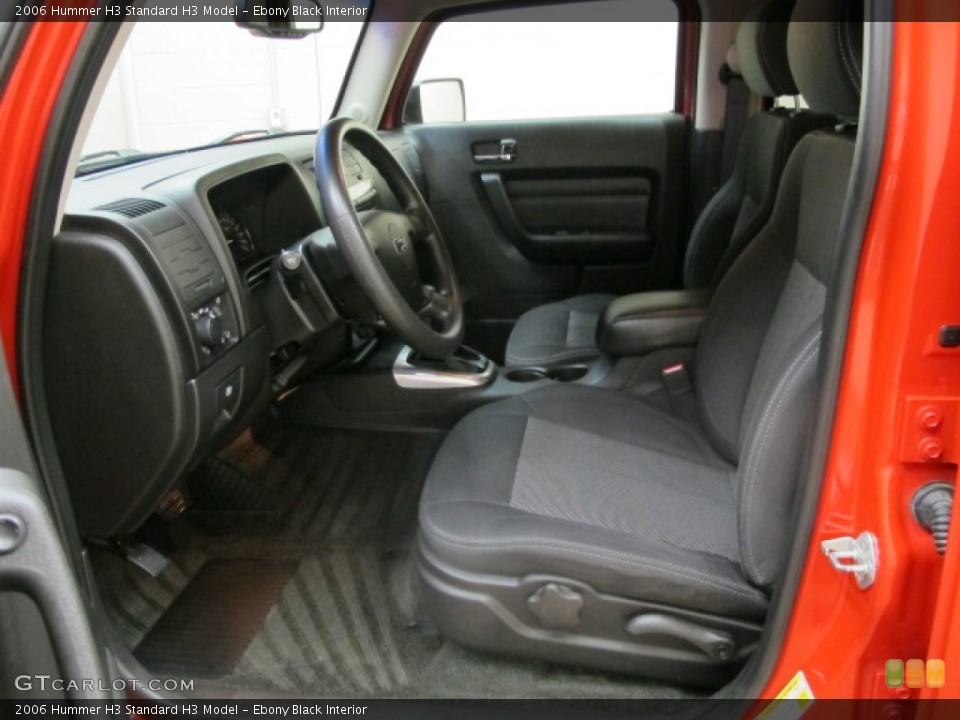 Ebony Black Interior Photo for the 2006 Hummer H3  #91019447