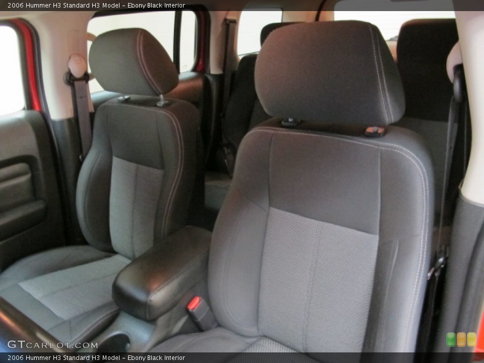 Ebony Black Interior Front Seat for the 2006 Hummer H3  #91019471