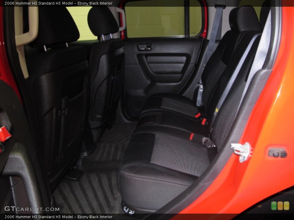 Ebony Black Interior Rear Seat for the 2006 Hummer H3  #91019492