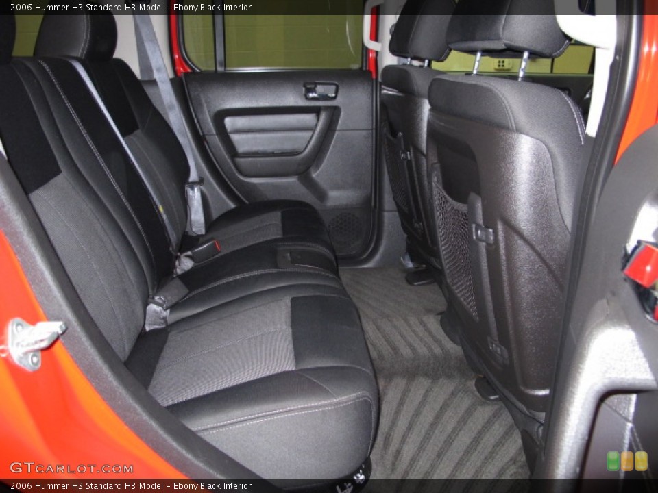 Ebony Black Interior Rear Seat for the 2006 Hummer H3  #91019528
