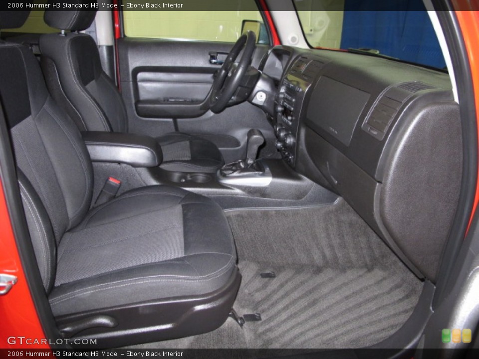 Ebony Black Interior Front Seat for the 2006 Hummer H3  #91019570