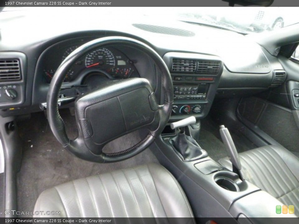 Dark Grey Interior Prime Interior for the 1997 Chevrolet Camaro Z28 SS Coupe #91019594