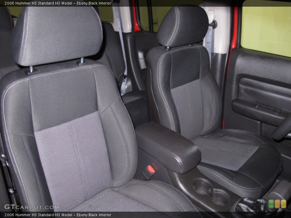 Ebony Black Interior Front Seat for the 2006 Hummer H3  #91019597