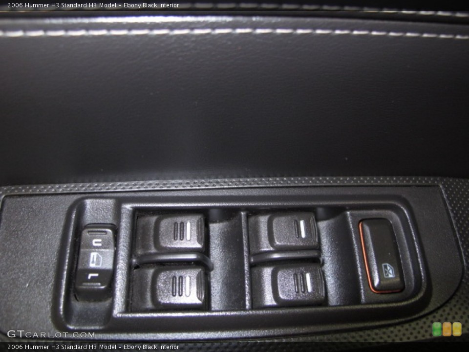 Ebony Black Interior Controls for the 2006 Hummer H3  #91019876