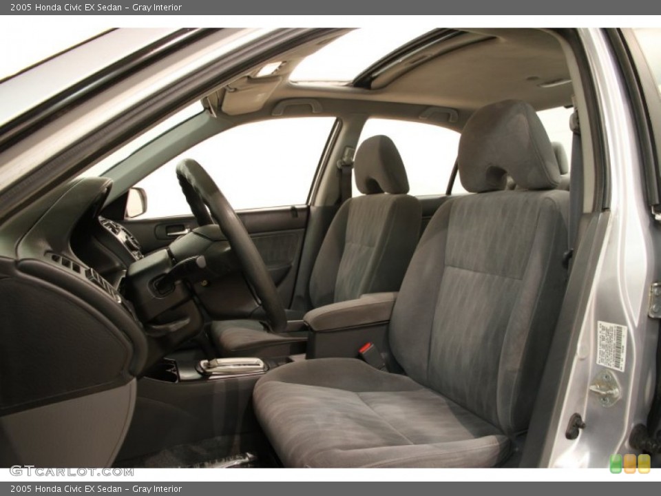 Gray Interior Photo for the 2005 Honda Civic EX Sedan #91020092