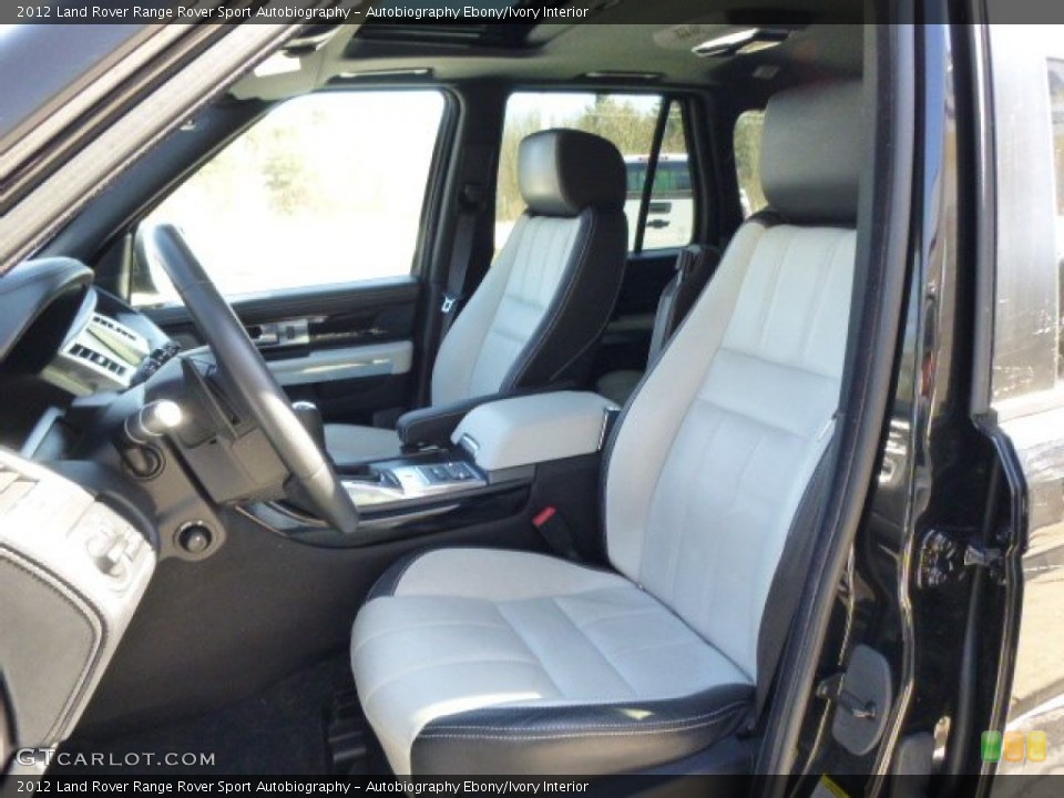 Autobiography Ebony/Ivory Interior Front Seat for the 2012 Land Rover Range Rover Sport Autobiography #91029155