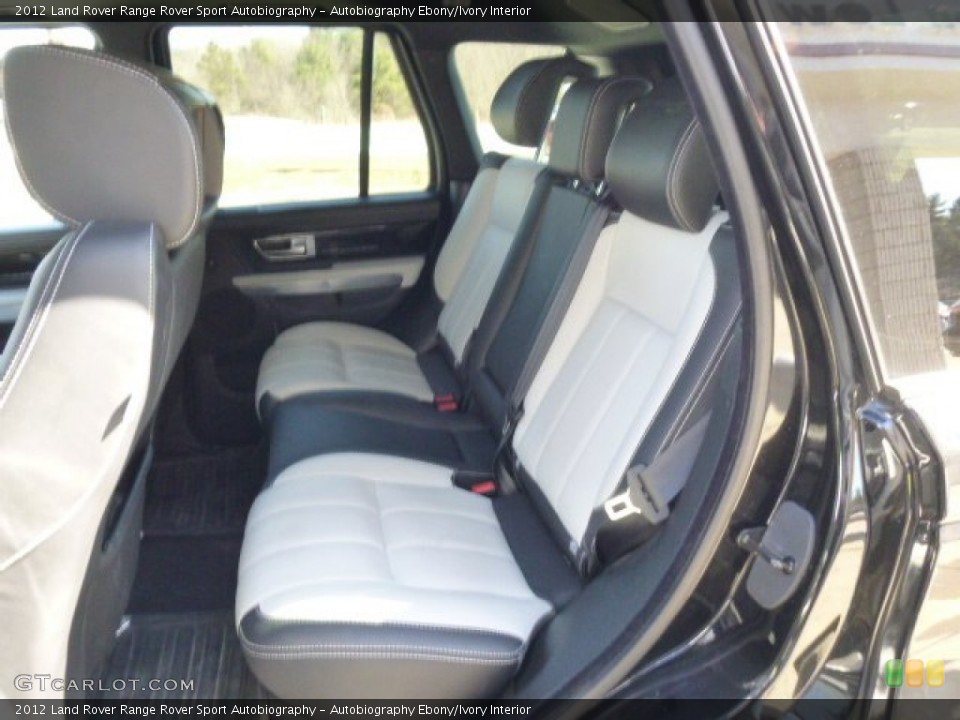 Autobiography Ebony/Ivory Interior Rear Seat for the 2012 Land Rover Range Rover Sport Autobiography #91029173