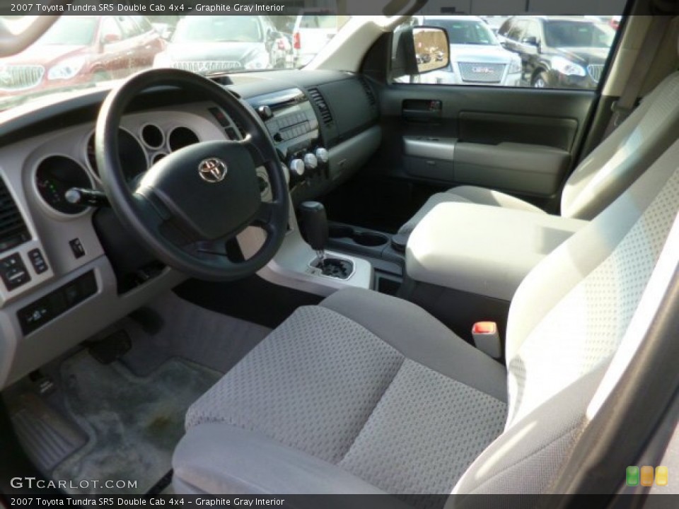 Graphite Gray Interior Prime Interior for the 2007 Toyota Tundra SR5 Double Cab 4x4 #91033613