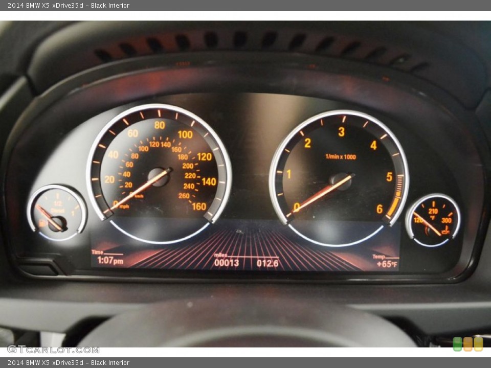 Black Interior Gauges for the 2014 BMW X5 xDrive35d #91034297