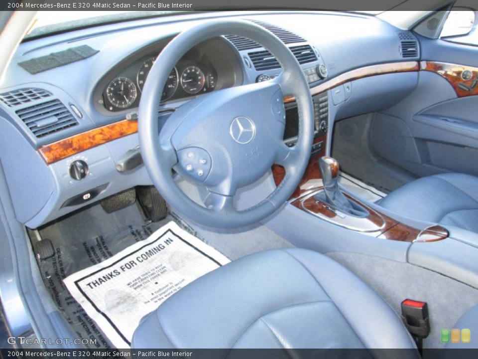 Pacific Blue Interior Photo for the 2004 Mercedes-Benz E 320 4Matic Sedan #91039406