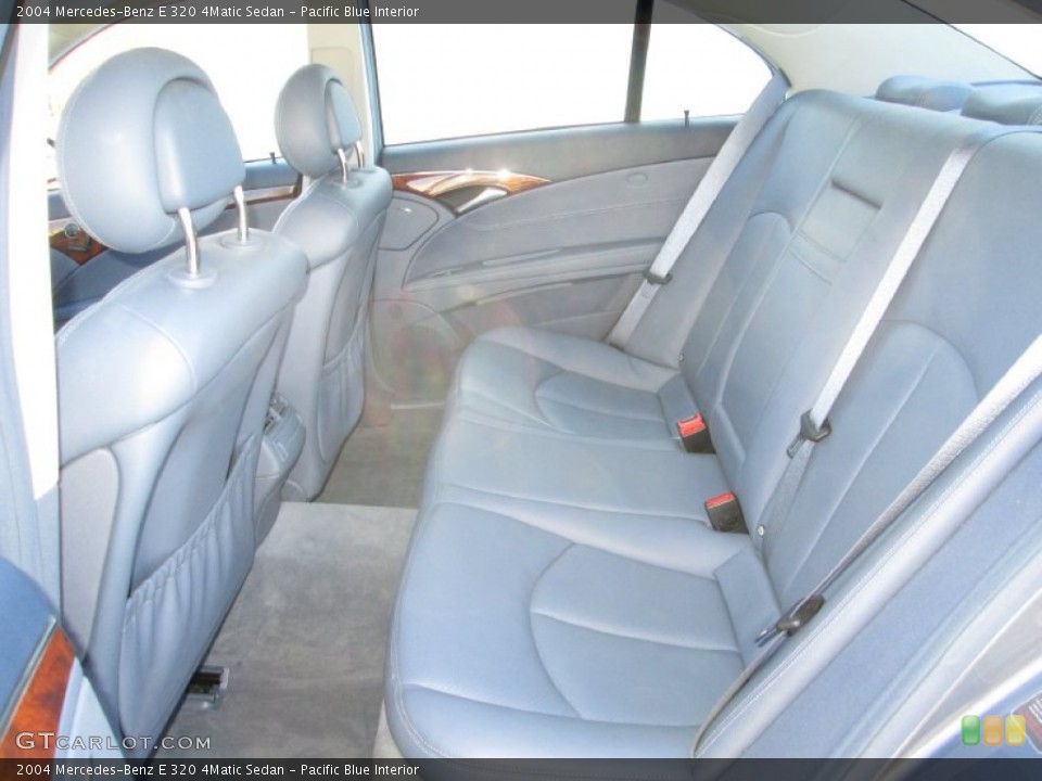Pacific Blue Interior Rear Seat for the 2004 Mercedes-Benz E 320 4Matic Sedan #91039427
