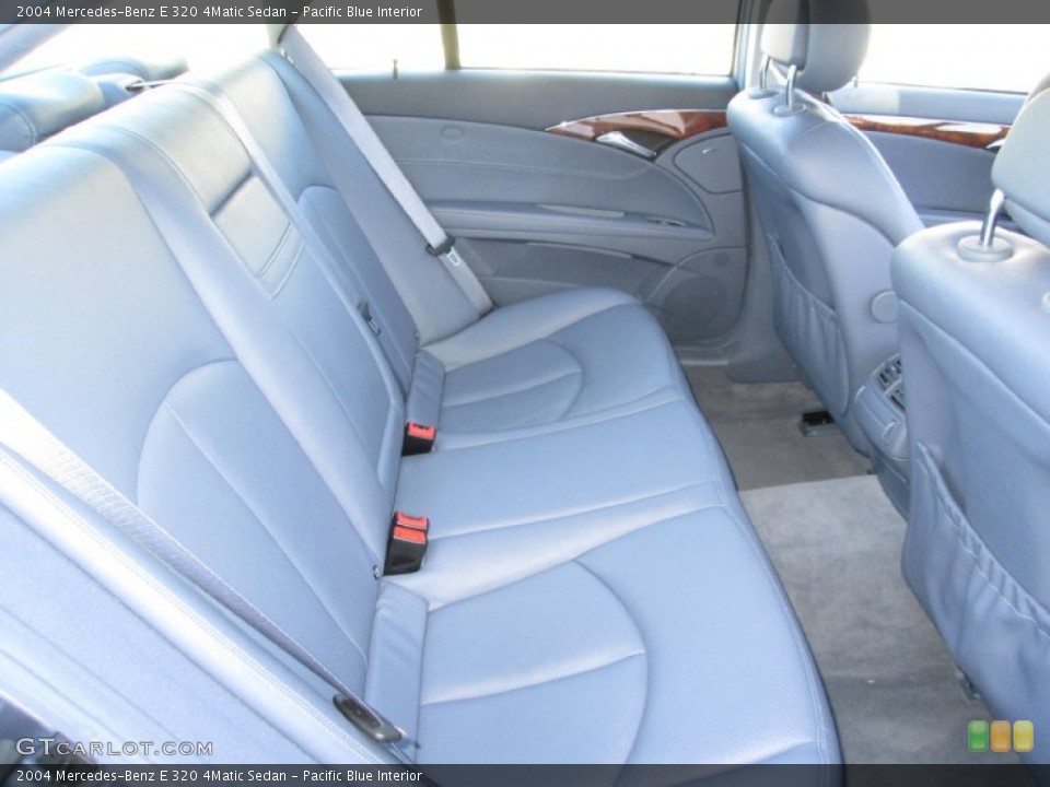 Pacific Blue Interior Rear Seat for the 2004 Mercedes-Benz E 320 4Matic Sedan #91039439