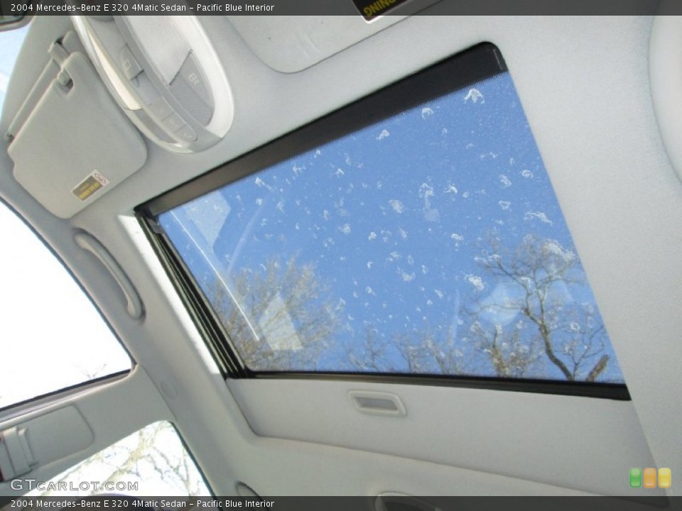 Pacific Blue Interior Sunroof for the 2004 Mercedes-Benz E 320 4Matic Sedan #91039454