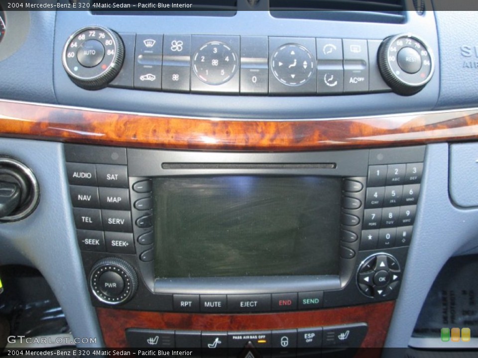 Pacific Blue Interior Controls for the 2004 Mercedes-Benz E 320 4Matic Sedan #91039463
