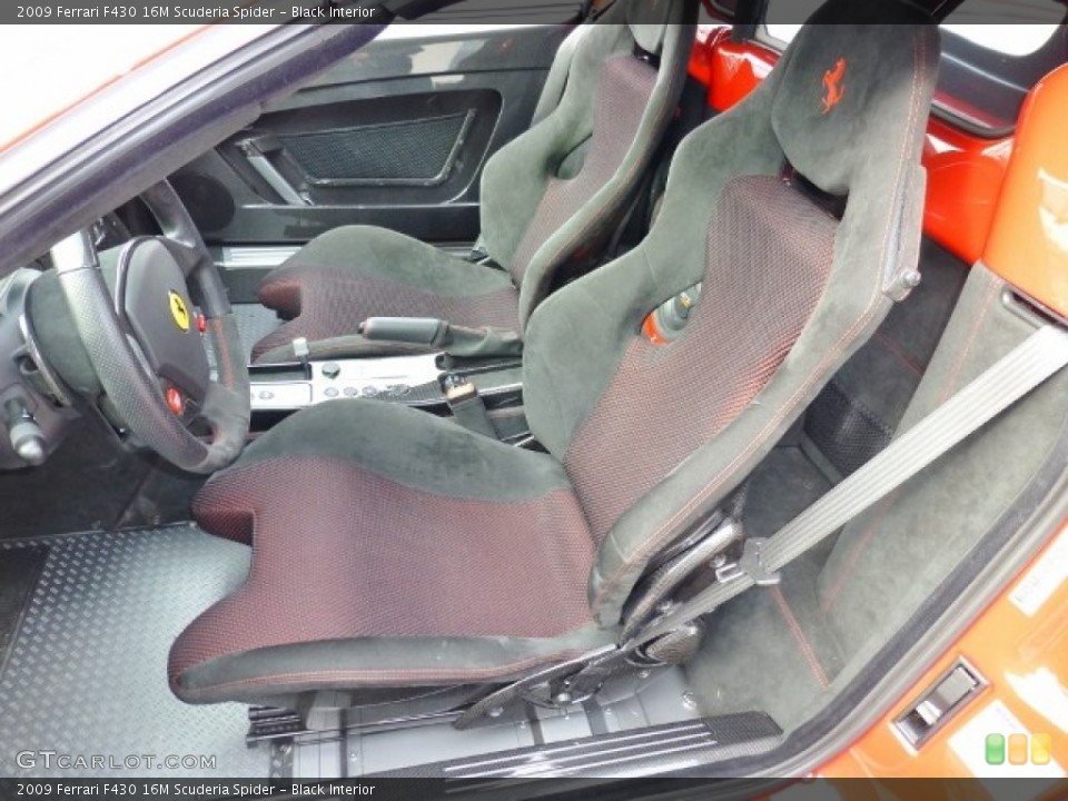 Black Interior Front Seat for the 2009 Ferrari F430 16M Scuderia Spider #91040816
