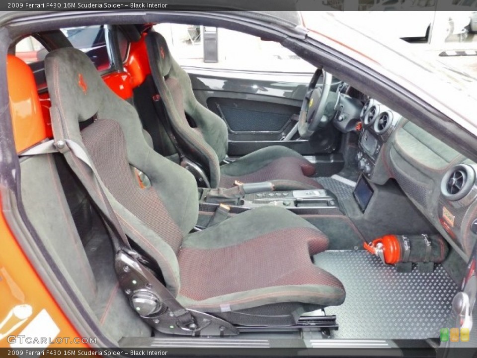 Black Interior Front Seat for the 2009 Ferrari F430 16M Scuderia Spider #91040873