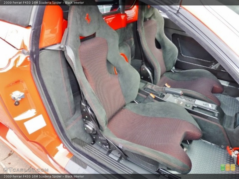 Black Interior Front Seat for the 2009 Ferrari F430 16M Scuderia Spider #91040882