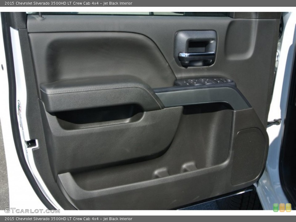 Jet Black Interior Door Panel for the 2015 Chevrolet Silverado 3500HD LT Crew Cab 4x4 #91043126