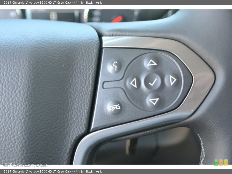Jet Black Interior Controls for the 2015 Chevrolet Silverado 3500HD LT Crew Cab 4x4 #91043174