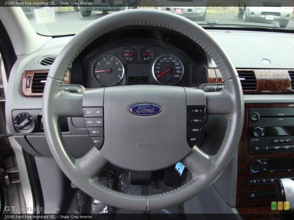 Shale Grey Interior Steering Wheel for the 2006 Ford Five Hundred SEL #91046762
