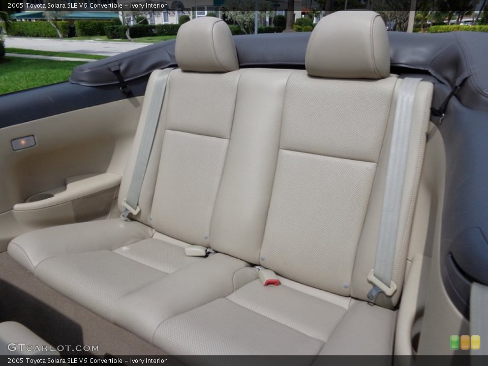 Ivory Interior Rear Seat for the 2005 Toyota Solara SLE V6 Convertible #91051412