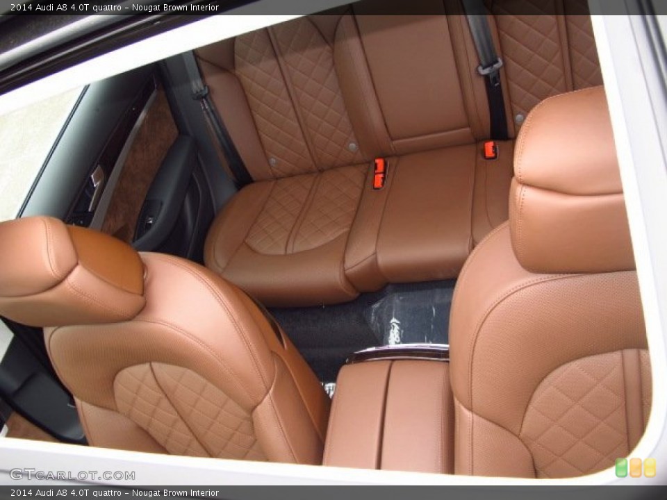 Nougat Brown Interior Rear Seat for the 2014 Audi A8 4.0T quattro #91051443