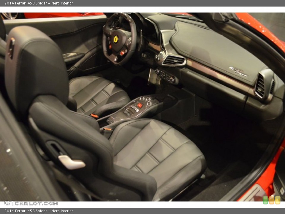 Nero Interior Front Seat for the 2014 Ferrari 458 Spider #91051594