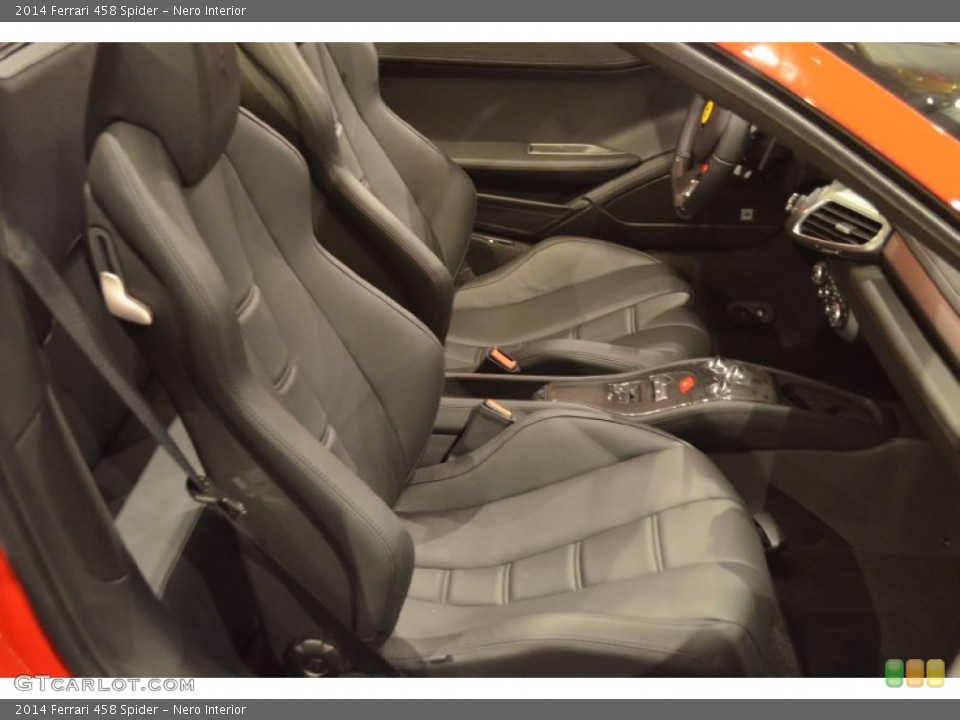 Nero Interior Front Seat for the 2014 Ferrari 458 Spider #91051635