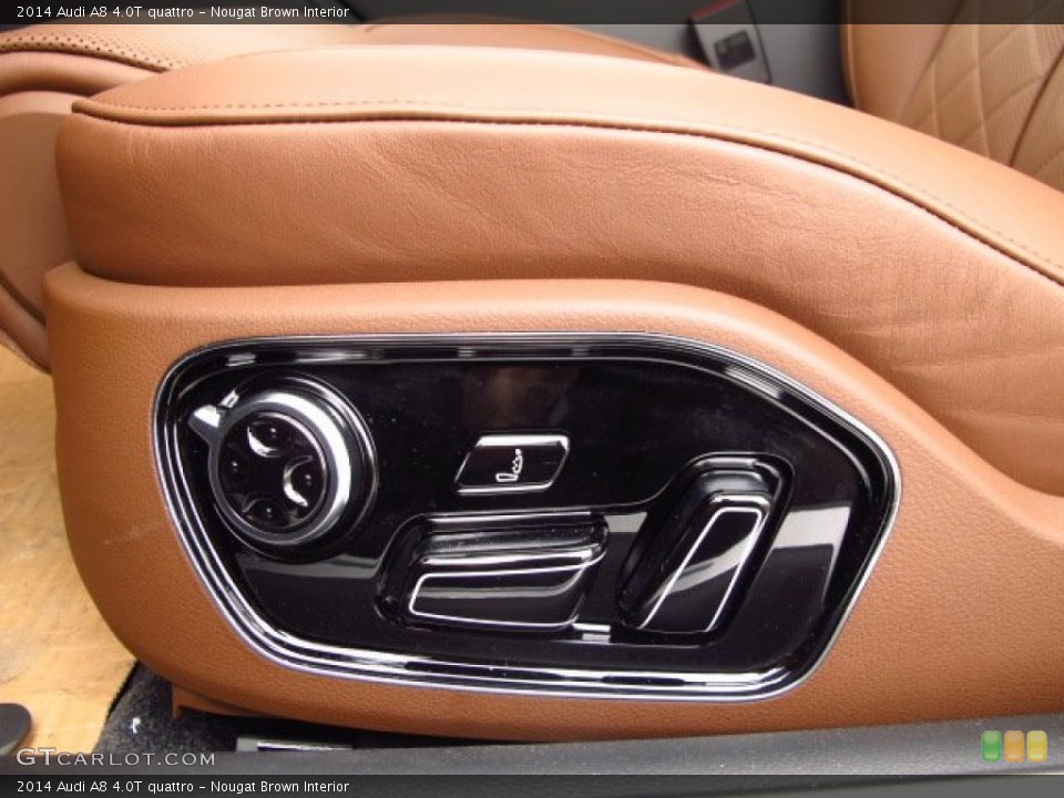 Nougat Brown Interior Controls for the 2014 Audi A8 4.0T quattro #91051638