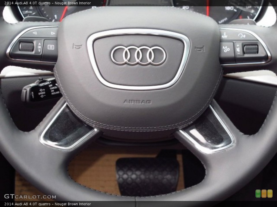 Nougat Brown Interior Steering Wheel for the 2014 Audi A8 4.0T quattro #91051665